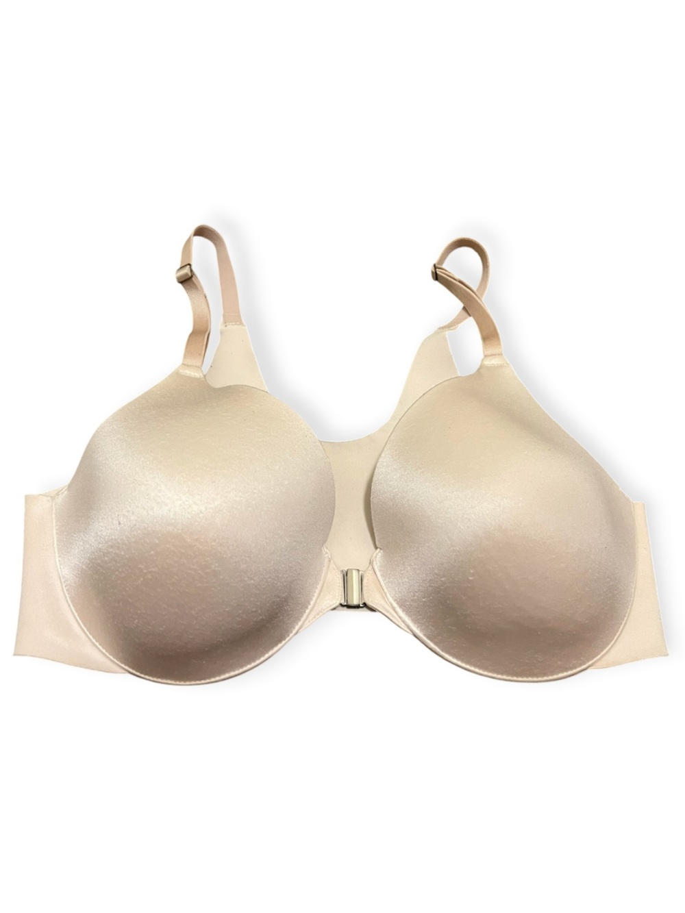 Soma Vanishing Back Full Coverage Front Closure Bra 34D Beige